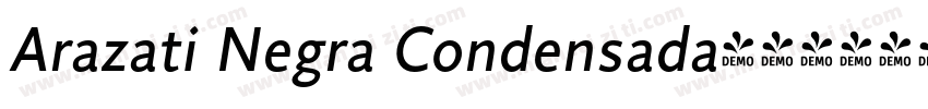 Arazati Negra Condensada字体转换